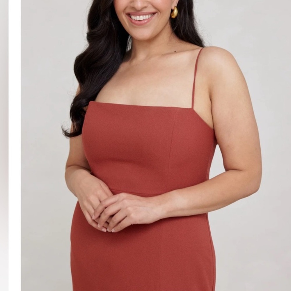Park & Fifth “Maxine” sample dress in Terracotta